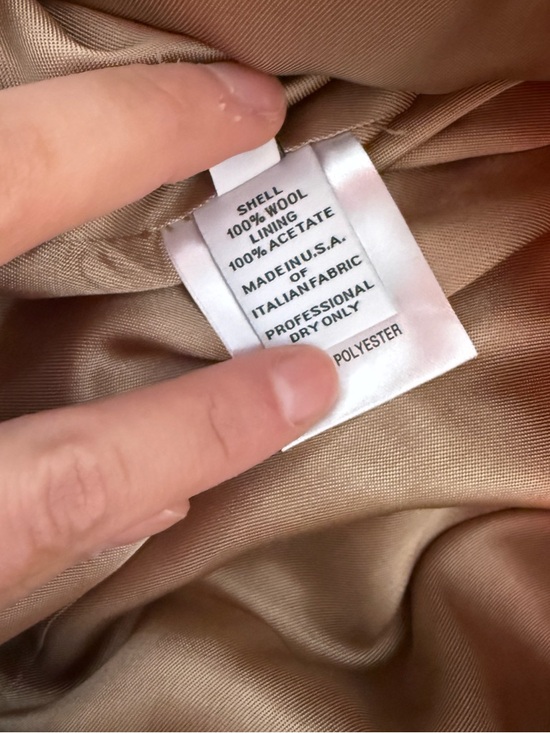 FLEURETTE Wool Barn Yellow Coat Jacket - Picture 7 of 9